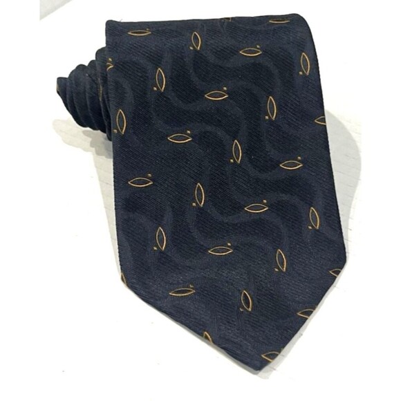 ERMENEGILDO ZEGNA Men's 100% Silk Necktie ITALY Luxury Abstract - Picture 12 of 14